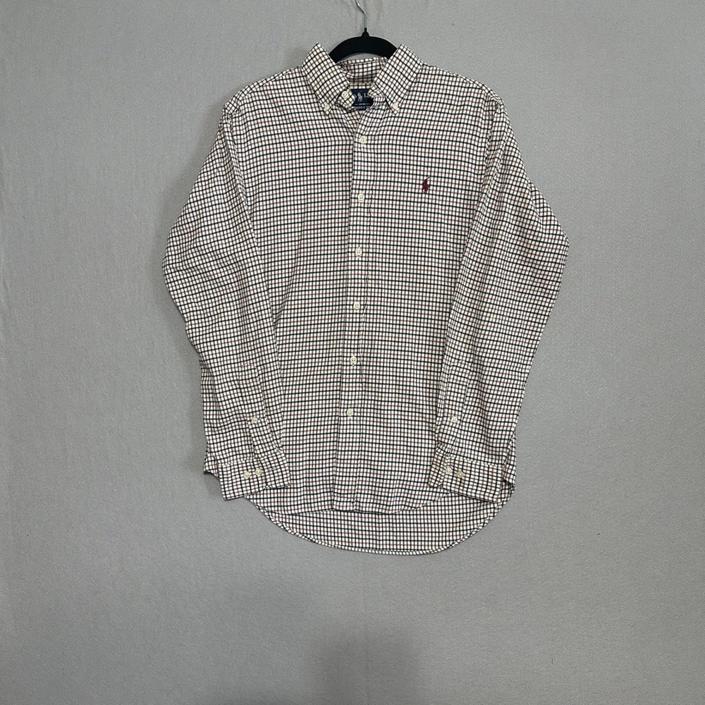 Polo‎ Ralph Lauren Mens Classic Fit Plaid Button Down Shirt Small 14.5 Check
